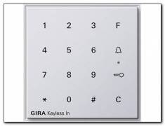 Keyless In klaw.kod. Gira TX_44 (IP 44) biały