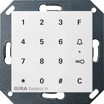Keyless In klaw.kod. System 55 biały
