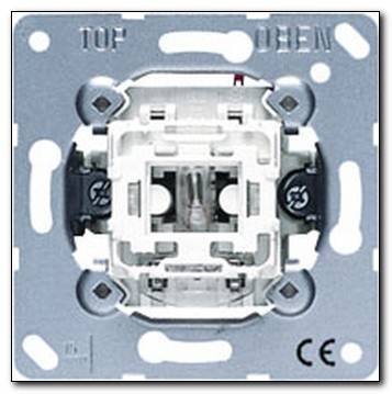 Mechanizm łącznika pojedynczego uniwersalnego z podświetleniem
