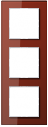 Ramka 3-krotna, szkło czerwony