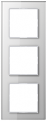 Ramka 3-krotna, szkło biały