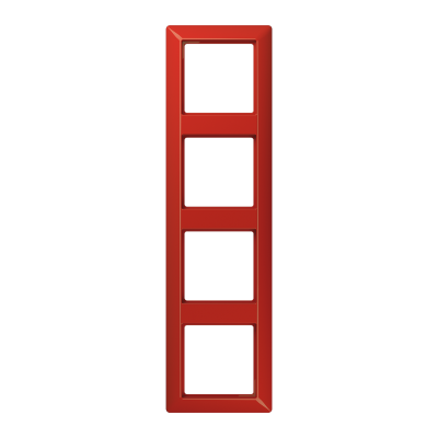 Ramka 4-krotna, czerwony