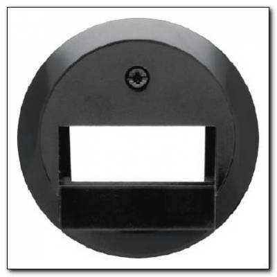 Element centralny do gniazda przyłączeniowego UAE 2-krotnego; czarny; 1930/Glas/Palazzo Numer katalogowy: 140901