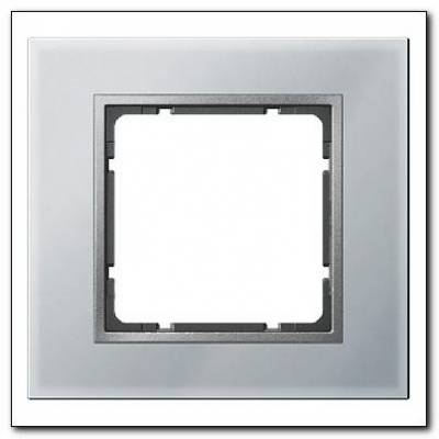Ramka szklana 1-krotna; alu; B.7 Glas Numer katalogowy: 10116414