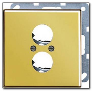 Płytka centralna podwójna audio, złoto 24 karatowe