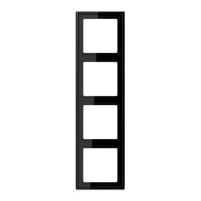 Ramka 4-krotna, czarny