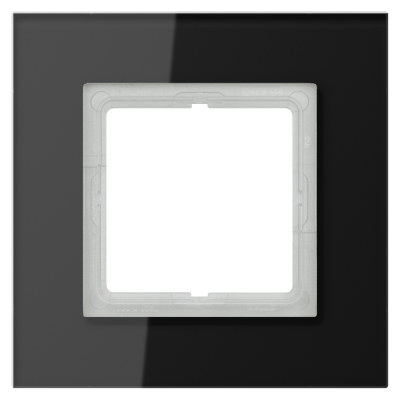 Ramka 1-krotna, szkło czarne