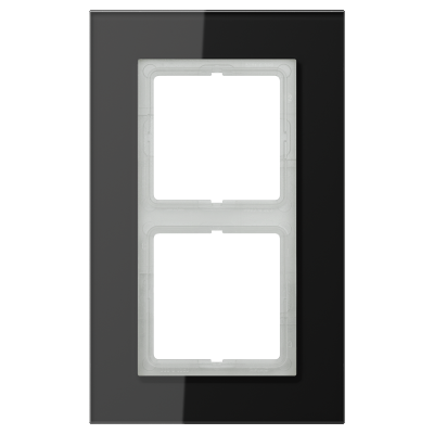 Ramka 2-krotna, szkło czarne