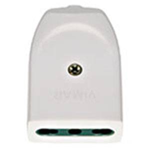 Gniazdo na przewód, 2P+E, standard P17/11, biały