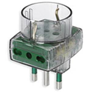 Multiprzejściówka, standard włoski S11/standard włoski P17/11 (2x)/standard włoski P30, przezroczysty