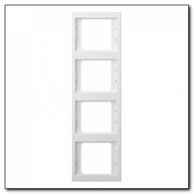 Ramka 4-krotna pionowa; śnieżnobiały; K.1 Numer katalogowy: 13437009