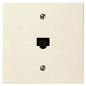 RJ11 phone jack 6/4 ivory