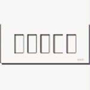 Plate 5M resin snapfix ivory