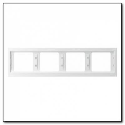 Ramka 4-krotna pozioma; śnieżnobiały; K.1 Numer katalogowy: 13837009