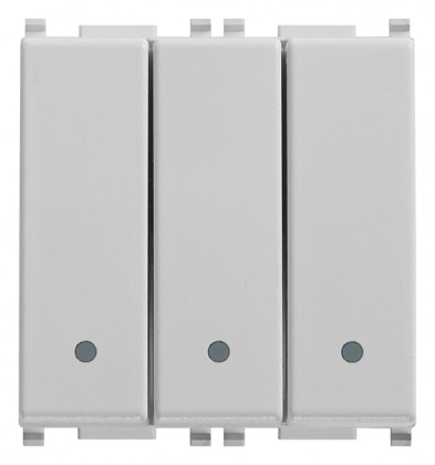 3 łączniki schodowe 1P 20AX, rozmiar 2M, biały
