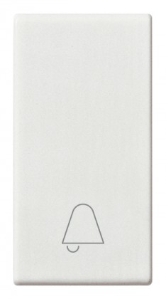 Klawisz, symbol - dzwonek, 1M, biały