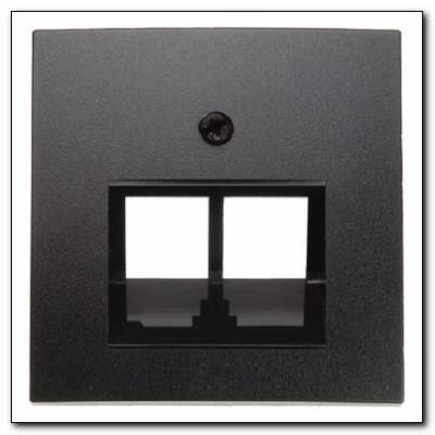 Element centralny do gniazda przyłączeniowego UAE 2-krotnego; antracyt; B.1/B.3/B.7 Glas Numer katalogowy: 14091606