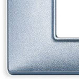 Ramka ozdobna, metal, 1M, metaliczny niebieski