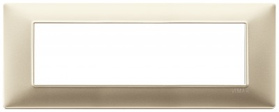 Ramka ozdobna, technopolimer, 7M, matowy szampański