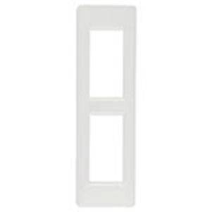 Ramka ozdobna, technopolimer, 2M (1+1), biały