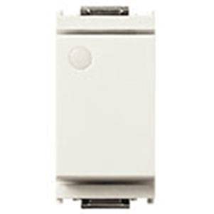 Łącznik krzyżowy 1P, 16AX, świecący wskaźnik, 1M, biały