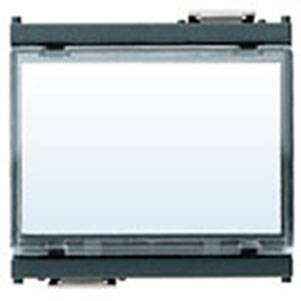 Przycisk 1P, NO, 10A, z miejscem na opis, 1M, antracyt