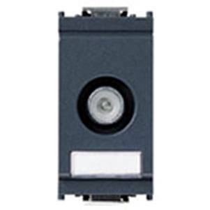 Gniazdo antenowe TV-RD-SAT, męskie, końcowe, 1dB, 1M, antracyt