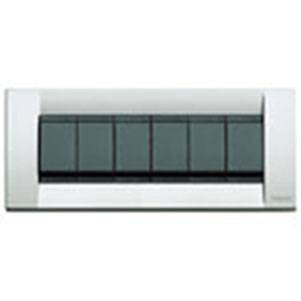 Ramka ozdobna, Classic, metal, 6M, metaliczny srebrny