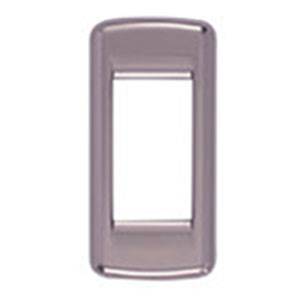 Ramka ozdobna, Round, metal, 1M, czarny chrom