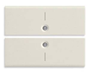 2 przyciski 2M, symbol I, białe