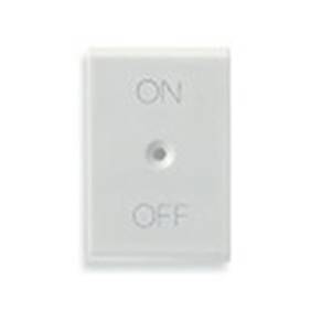 Klawisz, symbol - ON/OFF, 1M, biały