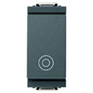 Przycisk 1P, 10A, symbol ogólny, 1M-zmniejszony, antracyt