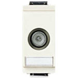 Gniazdo antenowe TV-RD-SAT, męskie, połączenie, 1dB, 1M-zmniejszony, biały