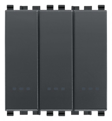 3 łączniki proste, 1P 20AX, rozmiar 2M, antracyt