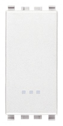 Łącznik krzyżowy 1P, 16AX, 1M, biały