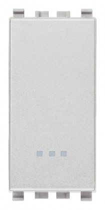 Łącznik krzyżowy 1P, 16AX, 1M, srebrny