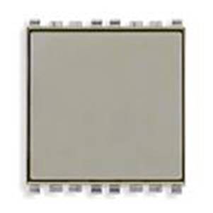 Przycisk 1P, NO, 10A, z podświetlaną ramką, 2M, srebrny