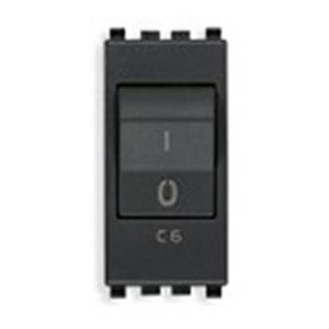 Wyłącznik nadprądowy 1P+N, 120-230V, C6, 1M, antracyt