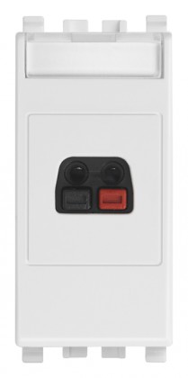 Gniazdo głośnikowe pojedyncze, biały