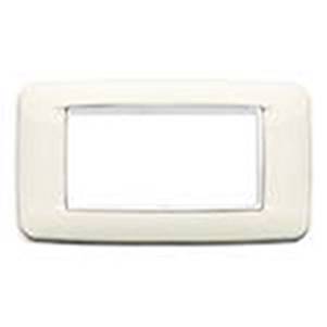 Ramka ozdobna, Round, metal lakierowany, 4M, arktyczny biały