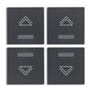 4 przyciski, 1M, Symbol regulacji, antracyt