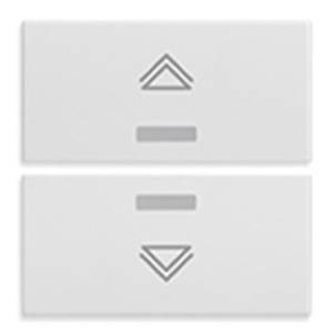 2 przyciski, 2M, symbol regulacji, biały