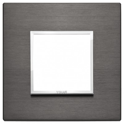 Ramka ozdobna 2M aluminium lava grey