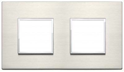 Ramka ozdobna 4M (2+2) 71mm titanium