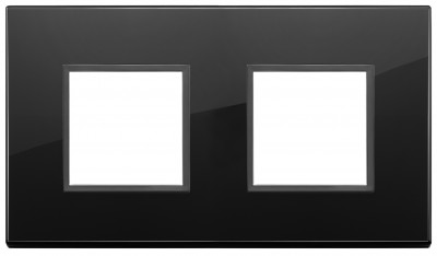 Ramka ozdobna 4M (2+2) 71mm total black diamond