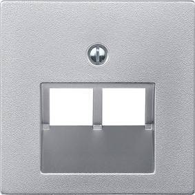 PŁYTKA CENT. GNIAZD 2XRJ45, ALU, SYS. M, Kod produktu: ME-MTN298060