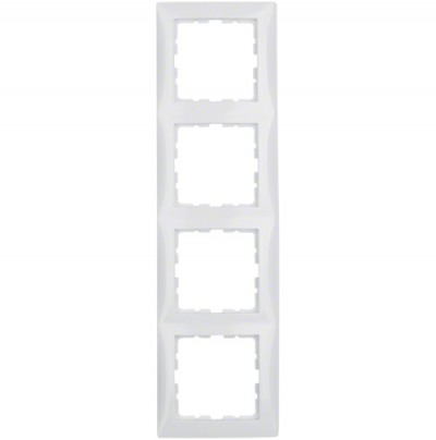 Ramka 4-krotna; śnieżnobiały; B.Kwadrat Numer katalogowy: 5310148989