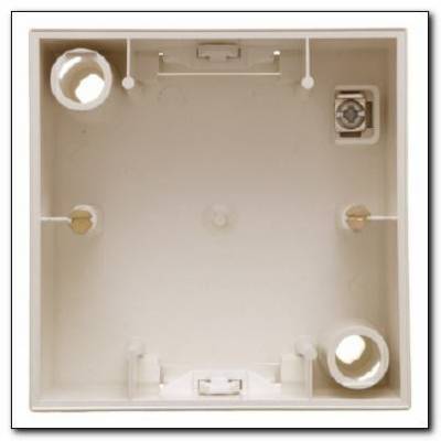 Puszka natynkowa 1-krotna; kremowy; B.Kwadrat Numer katalogowy: 5310419902