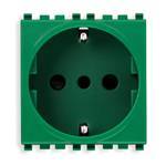 Gniazdo, standard włoski 30, 16A, 2M, zielone