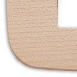 Ramka ozdobna Round, 1M-centralnie (do puszki fi60), drewno, klon